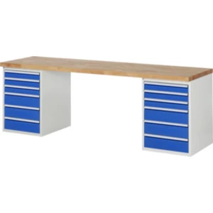 Établi Rau modèle 7515 avec 12 tiroirs l x p x h 2500x900x840mm