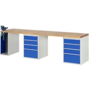 Rau Établi 7510A9, L3000xP700xH890mm, 8x tiroirs-TA, 1x SSKL