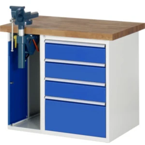 Établi Rau modèle 7510 avec 4 tiroirs et armoire l x p x h 1000x700x84... pas cher