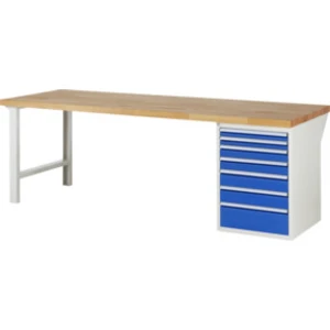 Rau Werkbank 7517A1, L2500xP900xH890mm, 7x tiroirs-TA pas cher