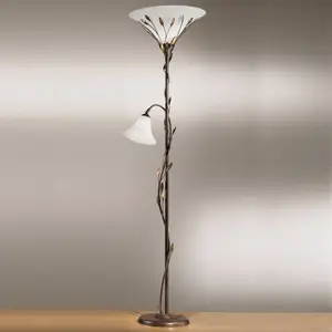 Kögl Lampadaire à éclairage indirect rustique CAMPANA