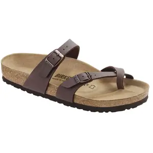 Sandales Birkenstock Mayari Birko-Flor Birkibuc Marron 43 71061 pas cher