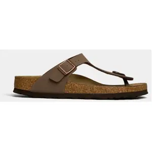 Birkenstock Gizeh - Tongs mixte adulte - Nubuk Mocca - 39 EU (étroit) pas cher