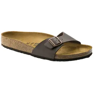 Birkenstock Madrid - Claquettes - Homme - BRUN FONCÉ - 43 EU Normal pas cher
