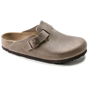 Birkenstock Boston Oiled Leather - Sandales Tabacco Brown 47 - Étroit pas cher