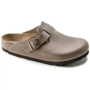 Birkenstock Boston Oiled Leather - Sandales Tabacco Brown 48 - Normal pas cher