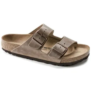 Birkenstock Arizona Oiled Leather - Sandales Tobacco Brown 35 - Étroit pas cher