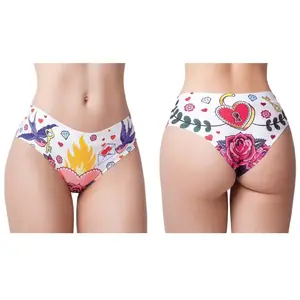 Memème Culotte Invisible Love Old School Blanche
