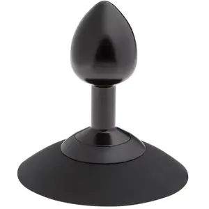 Malesation Plug Anal Ventouse en Aluminium Alu-Plug Noir Small pas cher