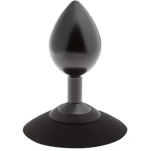 Malesation Plug Anal Ventouse en Aluminium Alu-Plug Noir Medium pas cher