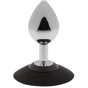 Malesation Plug Anal Ventouse en Aluminium Alu-Plug Chrome Medium pas cher