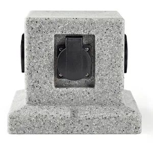 HARMS Distributeur extérieur 4 Plug Cube Dés Stone Optique Jardin Terrasses ... pas cher