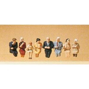 Figurine Passagers assis dans une voiture-restaurant - Preiser Figuri... pas cher
