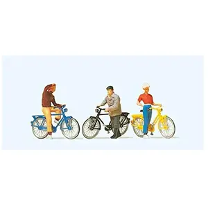 Figurine Cyclistes à une intersection - Preiser Figurines pour trains - PR10515 pas cher