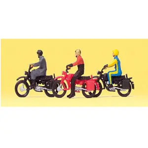 Figurine Motard - Preiser Figurines pour trains - PR10081 pas cher