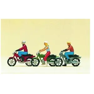 Figurine Motocyclistes - Preiser Figurines pour trains - PR10126 pas cher