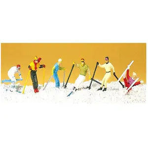 Comparateur de prix : Preiser 10313 Downhill Skiers pkg(6) HO Scale Figure