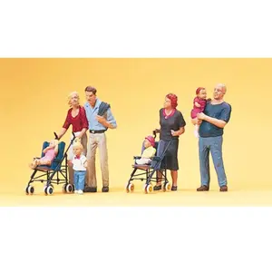 Preiser Modélisme HO - Figurines : Parents, enfants et poussettes pas cher