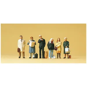 Preiser Modélisme Ho : Figurines : Passagers En Attente-Preiser pas cher