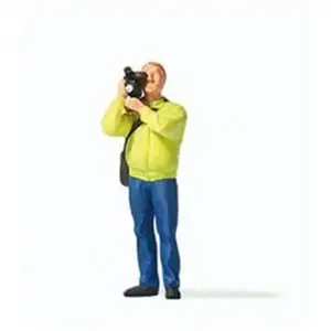 Preiser Personnage - Homme avec camera pas cher