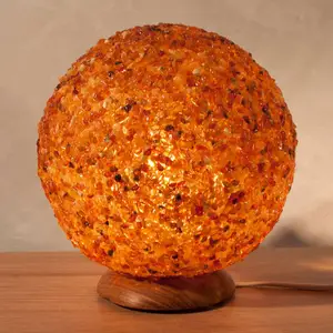 Himalaya Salt Dreams Wagner Life Lampe de table LED ambre en forme de bouleVendu parluminaire