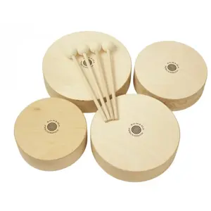 Comparateur de prix : Rohema Set De 4 Toms En Bois + 4 Baguettes - 3+