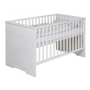 Schardt Lit bébé 70x140 cm bois laqué blanc Maxx White L 148 x H 83 x P 77 cm