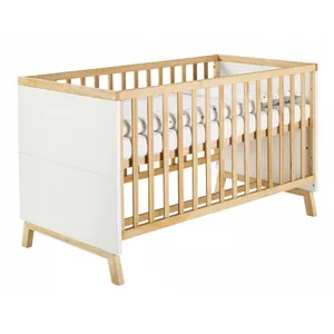 Schardt Lit 70x140cm Htre Massif Clair Et Blanc Miami L 144 X H 86 X P...