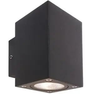 Comparateur de prix : KapegoLED MINI Applique LED 9W lampe cube IP54 double faisceau Applique murale entrée façades terrasse balcon 230V DOUBLE
