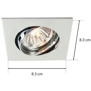 Deko-Light Spot encastré plafond simple chromé pas cher