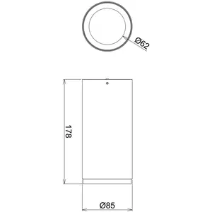 Deko-Light Downlight LED à monter Lucea 15 W noir pas cher