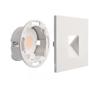 Deko-Light Applique encastrable LED SET Alwaid, blanc 8 x 8 cm, niveau...Vendu parluminaire