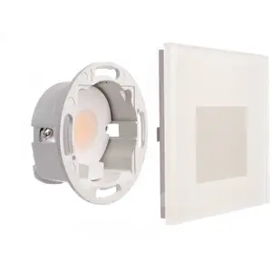 Deko-Light Applique encastrable LED SET Alwaid, verre dépoli, 8 x 8 cm, 2 700 K pas cher