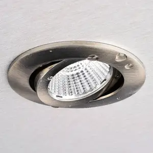Comparateur de prix : Deko-Light Dione Plafonnier encastrable IP44 8,5 W DIM 4000 K Nickel