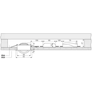 Deko-Light Plafonnier encastré LED Dione, IP44, 2.700 K, blanc, intens... pas cher