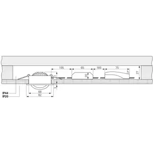 Comparateur de prix : Deko-Light Plafonnier encastré LED Dione, IP44, nickel, dim à intensit...