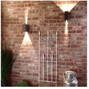 Comparateur de prix : Deko-Light Arcturus I Applique murale en aluminium moulé sous pression Gris foncé