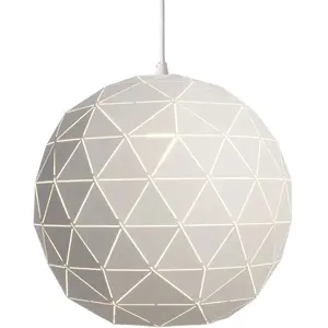 Deko-Light Suspension Led métal ronde blanche Asterope 250 - Deko Light