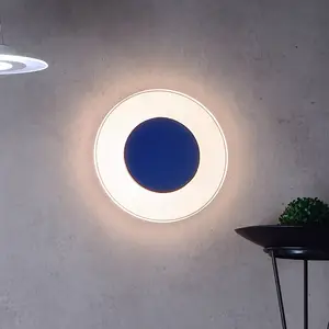 Deko-Light Plafonnier LED Zaniah, lumière à 360°, 24W, bleu pas cher