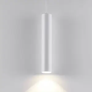Comparateur de prix : Deko-Light Suspension CAN, blanc, hauteur 35 cm, Ø 6 cm, métal, GU10