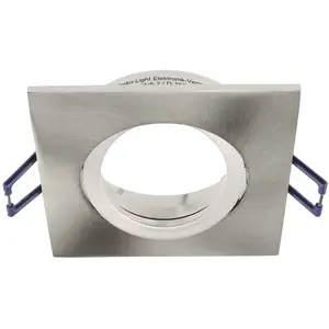 Deko-Light Lampe encastrée au plafond Samsola, argent brossé, 9 x 9 cm...Vendu parluminaire