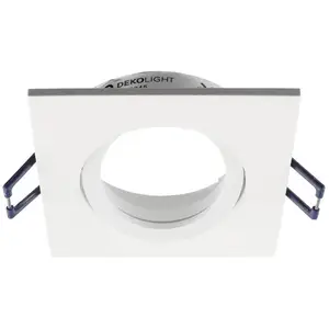 Deko-Light Plafonnier encastré Samsola, blanc, 9 x 9 cm, métalVendu parluminaire