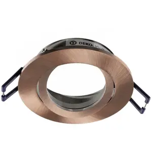 Deko-Light Plafonnier encastré Samsola, couleur cuivre, Ø 8 cm, métalVendu parluminaire