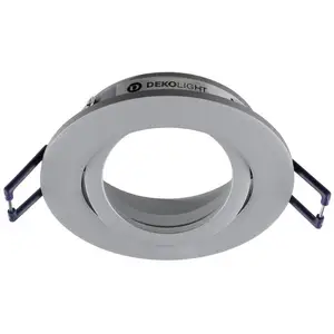 Deko-Light Plafonnier encastré Samsola, couleur aluminium, Ø 8 cm, mét...Vendu parluminaire