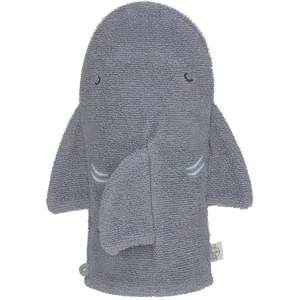LÄSSIG Gant de toilette pour enfants Gant de toilette en tissu éponge coton/Play Wash Glove GOTS SharkVendu paramazon