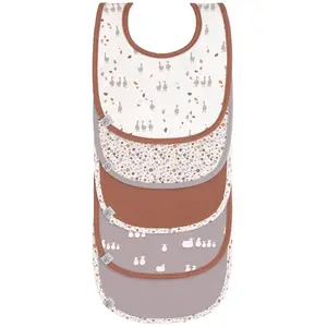 Lässig Lot De 5 Bavoirs En Éponge Imperméable 3-18 Mois Oie Multi-colouredVendu paraubert
