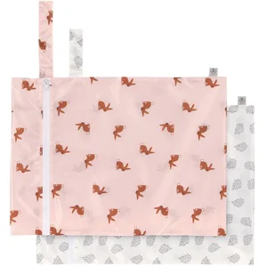 Lässig Lot de 2 Sacs de Nez réutilisables/Wet Bag 2 pcs Little Forest RabbitVendu paramazon