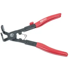 Comparateur de prix : Pince à colliers coudée 90° - KS TOOLS - 115.1182 - Rouge - Acier - Longueur : 235 mm - A bec