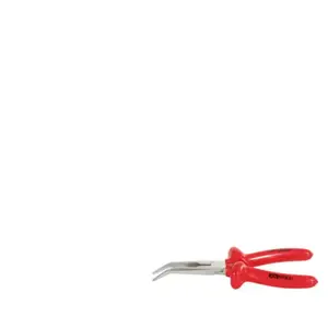 Kstools - vde Pince à bec demi-rond, coudée 160mm pas cher