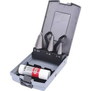 Kstools - Coffret de forets aléseurs coniques hss Co, en box pvc, 4 pc...Vendu parkaufland